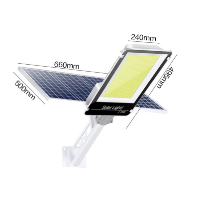 Luce solare da parcheggio a LED per esterni da 6000 lumen per la strada Via