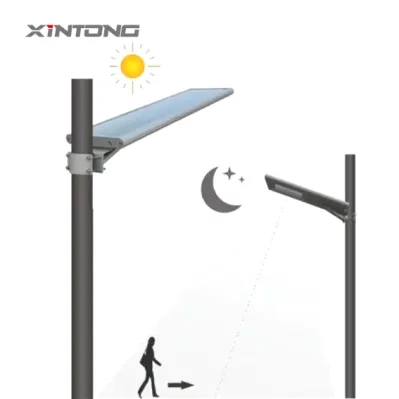 Sensore di movimento intelligente impermeabile per esterni IP65 integrato da 15 W all-in Una luce solare a LED per illuminazione stradale
