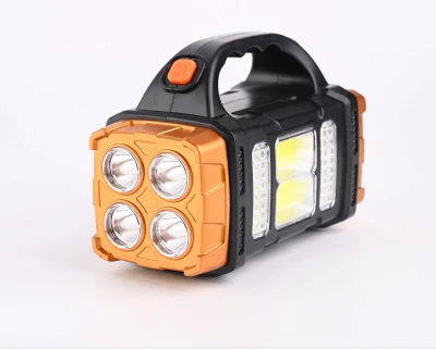Prezzo conveniente pannello solare ricaricabile Power Bank Spotlight Flashlight