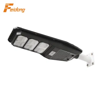 Lampada solare da strada da 100 W con sensore di movimento a induzione ad alto lume impermeabile Illuminazione stradale a LED da giardino per esterni integrata Luminaria