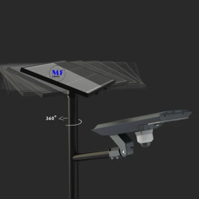 Telecamera TVCC di sicurezza all-in-one/all-in-due con sensore di movimento/IR da 20 W. IP66 LED impermeabile resistente agli agenti atmosferici luce solare LED stradale Leggero
