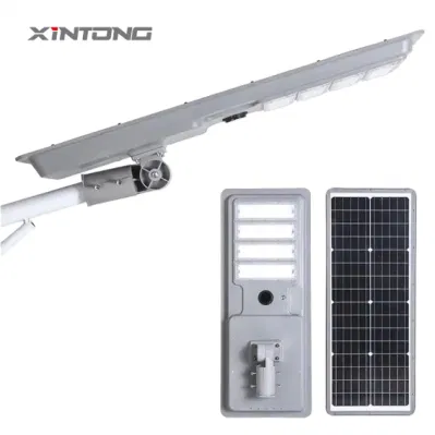 Sensore di movimento intelligente impermeabile per esterni IP65 integrato da 15 W all-in Una luce solare a LED per illuminazione stradale