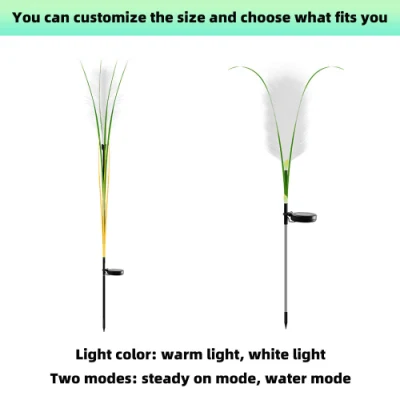 Lampada a fibra ottica Reed impermeabile all&prime;aperto prato giardino paesaggio Atmosfera luce solare Reed luce decorativa