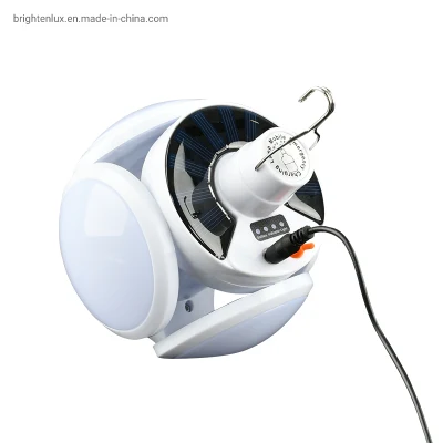  Brightenlux Commercio all&prime;ingrosso ABS plastica impermeabile luminoso LED ricaricabile solare Camping Leggero