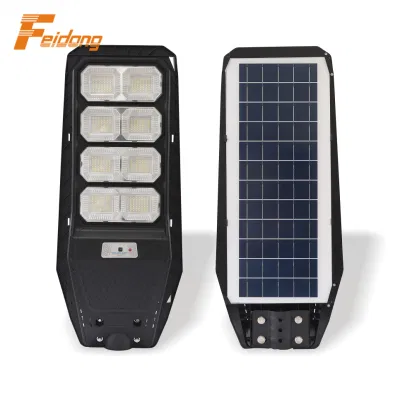 Lampada solare da strada da 100 W con sensore di movimento a induzione ad alto lume impermeabile Illuminazione stradale a LED da giardino per esterni integrata Luminaria