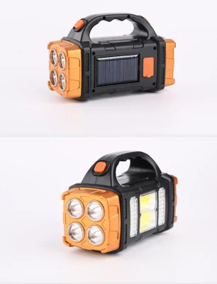 Prezzo conveniente pannello solare ricaricabile Power Bank Spotlight Flashlight