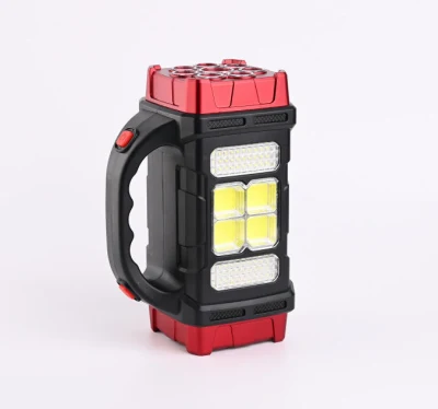 Prezzo conveniente pannello solare ricaricabile Power Bank Spotlight Flashlight