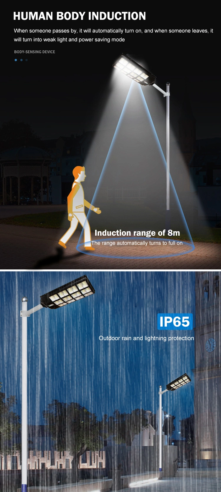 Brightest Solar Powered Powerful Solar Street Lights for Outdoor Backyard