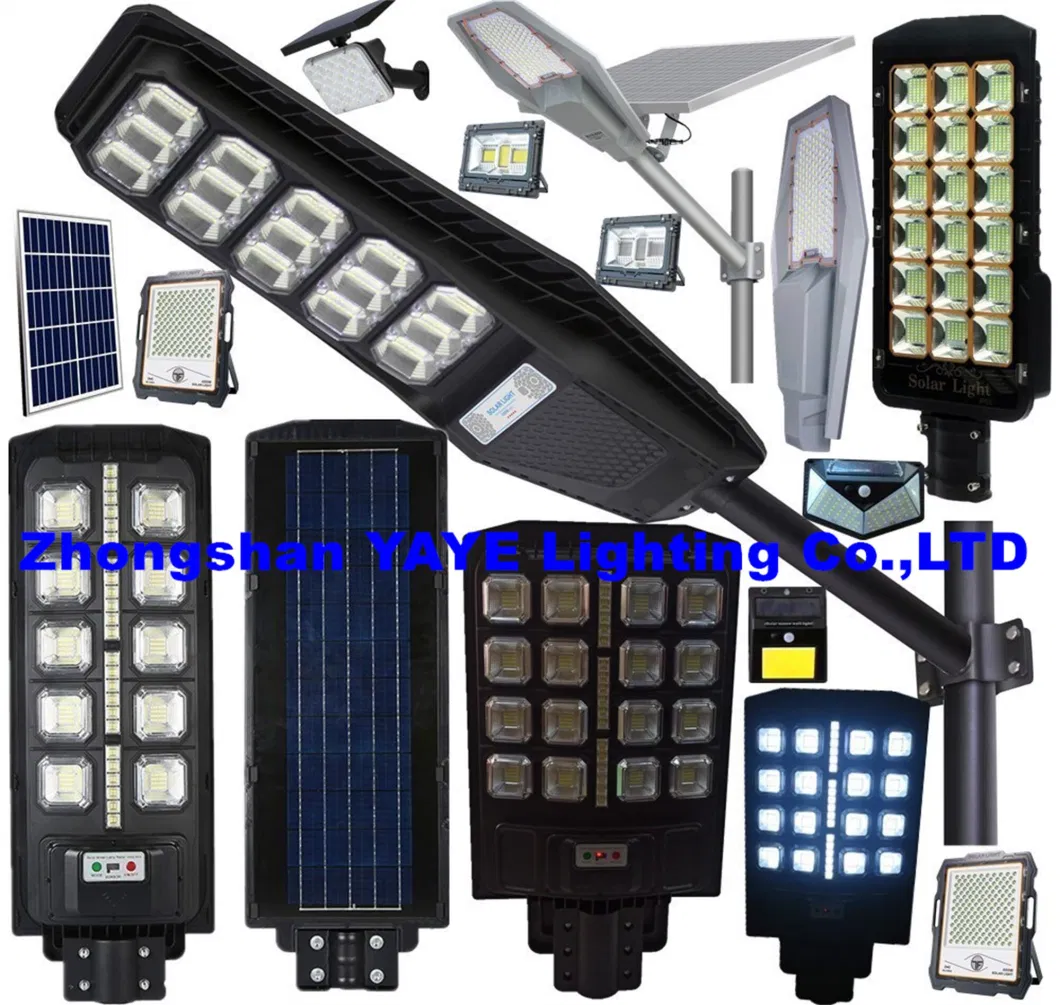 Solar Factory Supplier CE 2000W/1000W/800W600W500W/400W/300W/200W100W IP67 LED Street Outdoor Waterproof All in One Camera COB SMD Wall Flood Garden Road Light