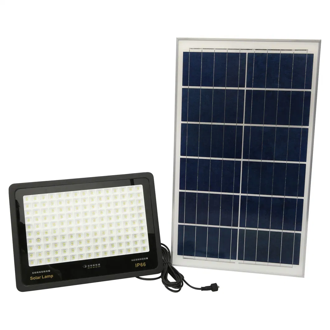 LED Solar Panel Garden Lighting Outdoor Flood Lights IP67 Waterproof Floodlight Wall Lamp with Wireless Remote Street Light