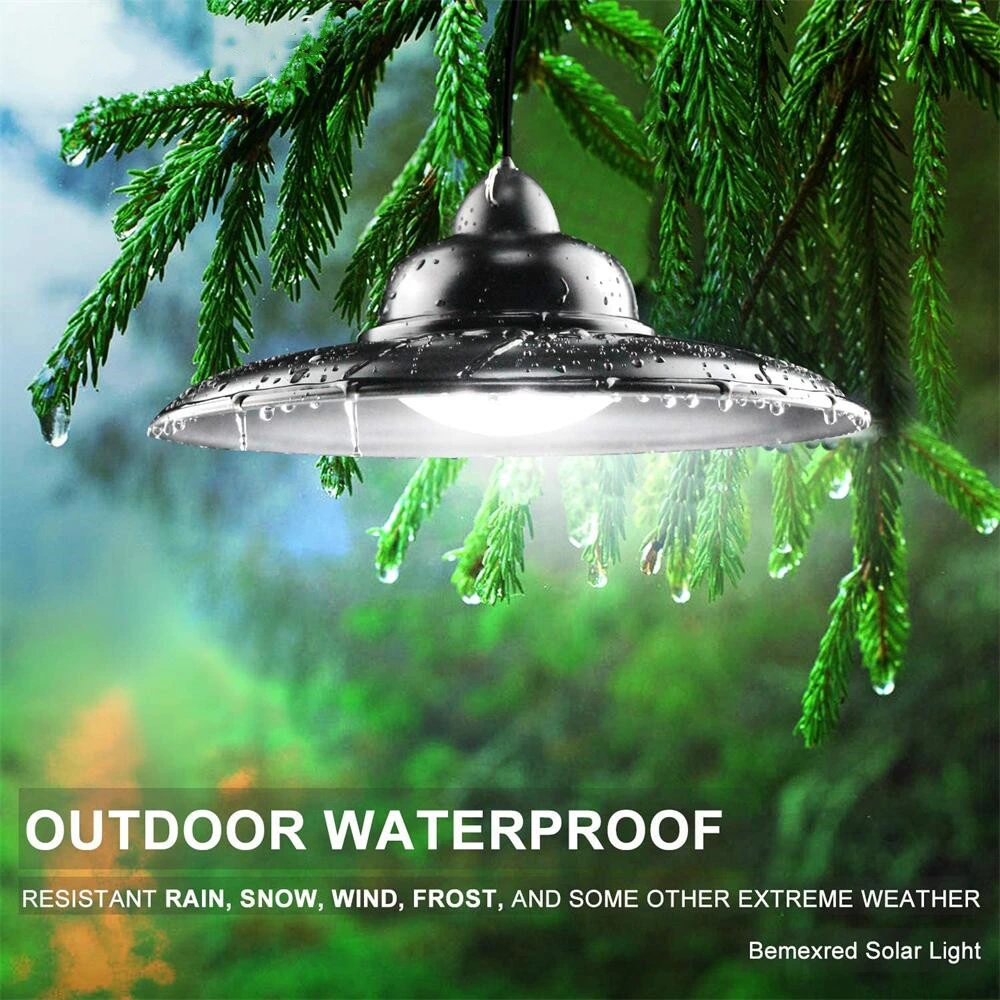 Factory Outdoor Indoor Solar Powered IP65 Waterproof Hanging Garden Pendant Lamps LED Solar Light