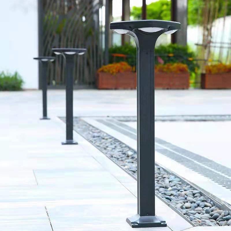 CE IP65 Aluminum LED Decorative Outdoor Bollard Lamp Solar Garden Light for Lawn Yard Path Walkway