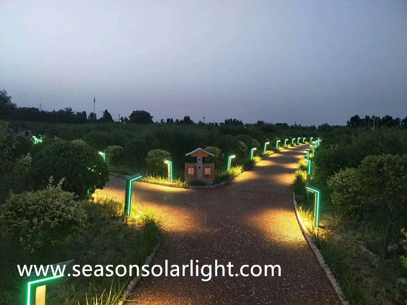 Multi-Color LED Christmas Light Lamp Garden Pathway Decking Solar Garden Lamp