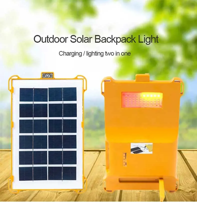 Brightest Outdoor Solar Portable Lights with USB Charge Power Bank