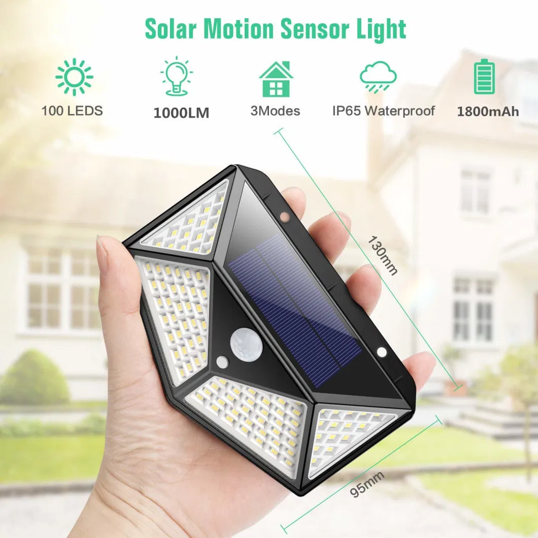 Multifunctional Outdoor Garden Decoration Solar LED Light Sunlight Powered Spotlight with Motion Sensor