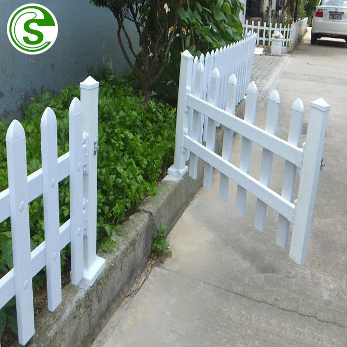 Factory Light Weight Small Plastic Picket Fencing Panels for Garden