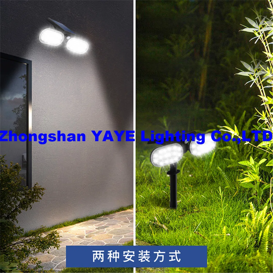 Yaye 2021 Hottest Sell Outdoor Waterproof Sensor Solar LED Wall Garden Lawn Night Lamp with 1000PCS Stock