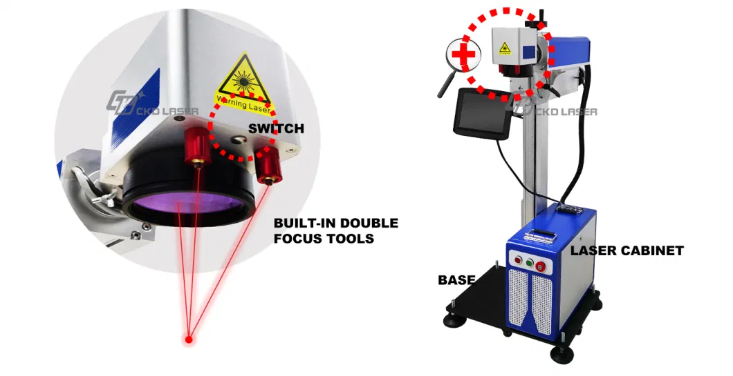 Flying Fiber Laser Marker for Cable Wires PE HDPE PVC Plastic Marking