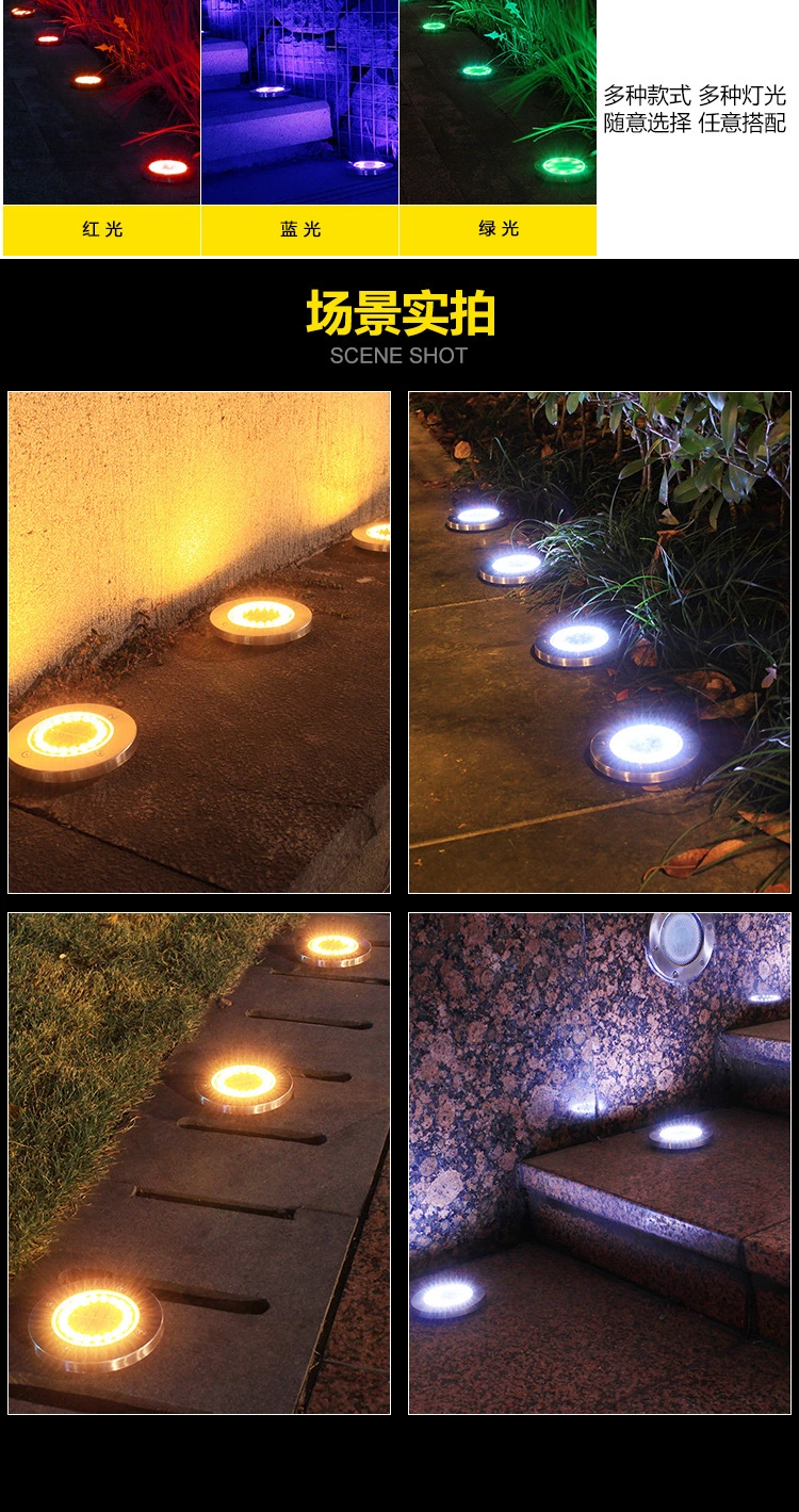 LED Solar Light Outdoor Waterproof Lighting Garden Decoration Solar Powered Wall Lamps