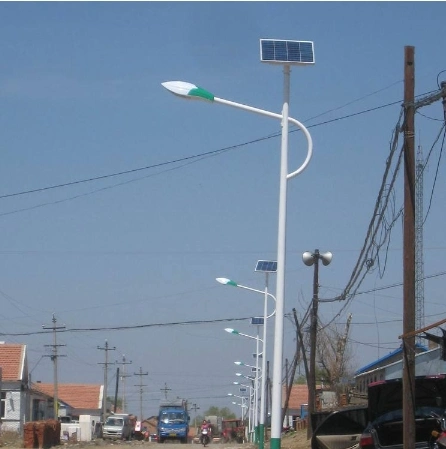 Long Working Hours LED Street Solar Light 12 Watt with Pole