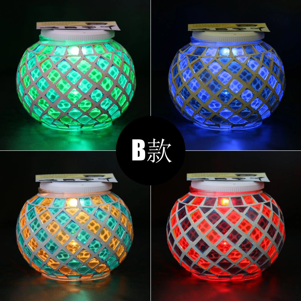 Wedding Party Multicolorful Ground Wall Solar Round Decoration Lantern Lamp Light