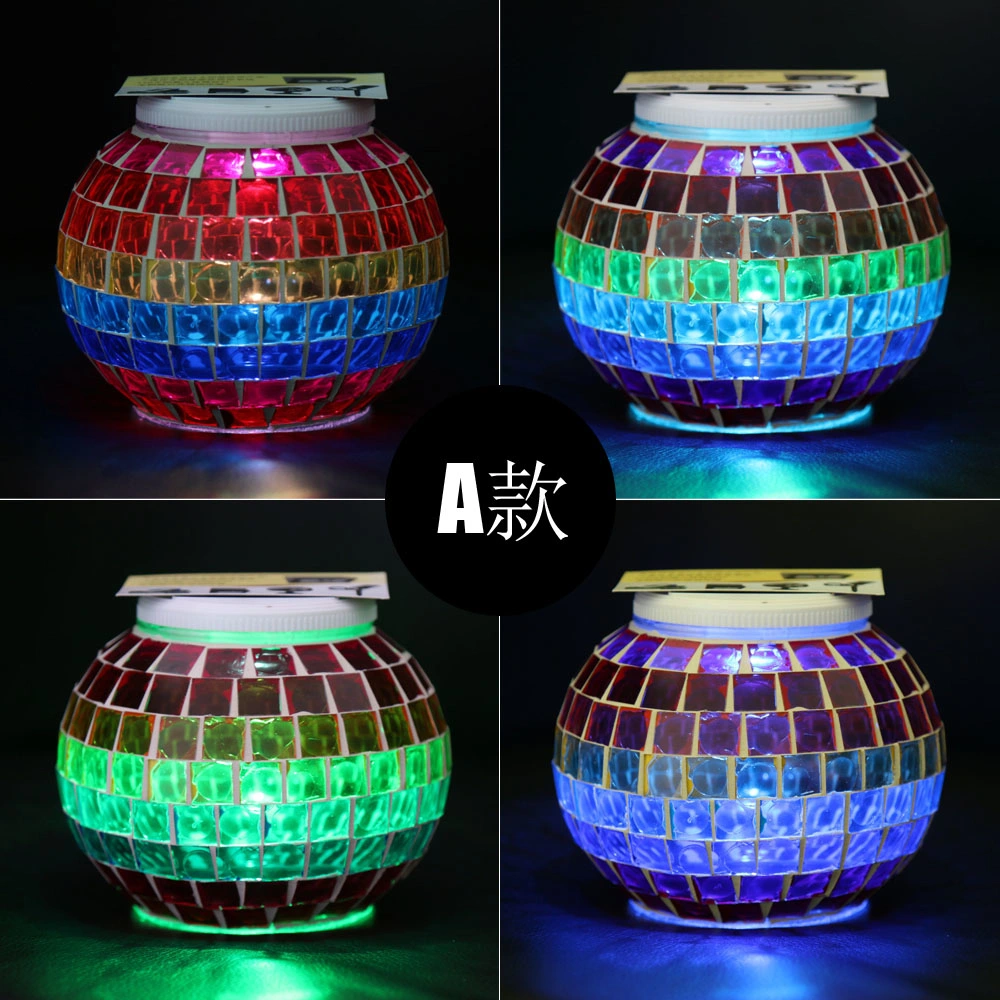 Wedding Party Multicolorful Ground Wall Solar Round Decoration Lantern Lamp Light