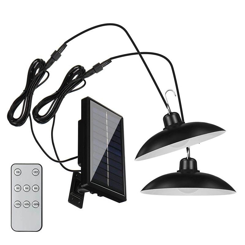 Factory Outdoor Indoor Solar Powered IP65 Waterproof Hanging Garden Pendant Lamps LED Solar Light