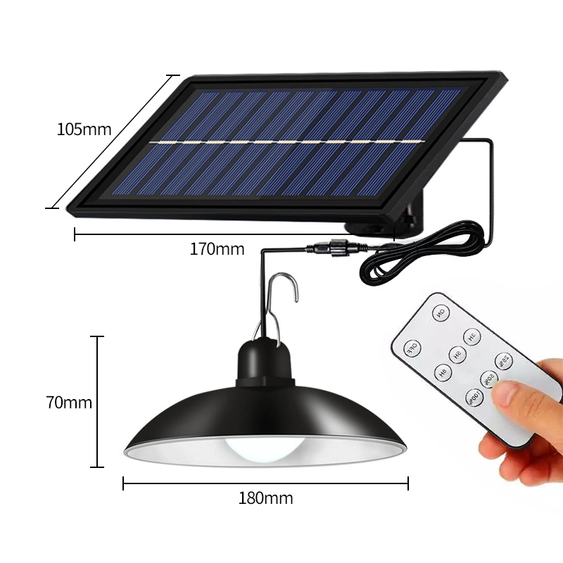 Factory Outdoor Indoor Solar Powered IP65 Waterproof Hanging Garden Pendant Lamps LED Solar Light