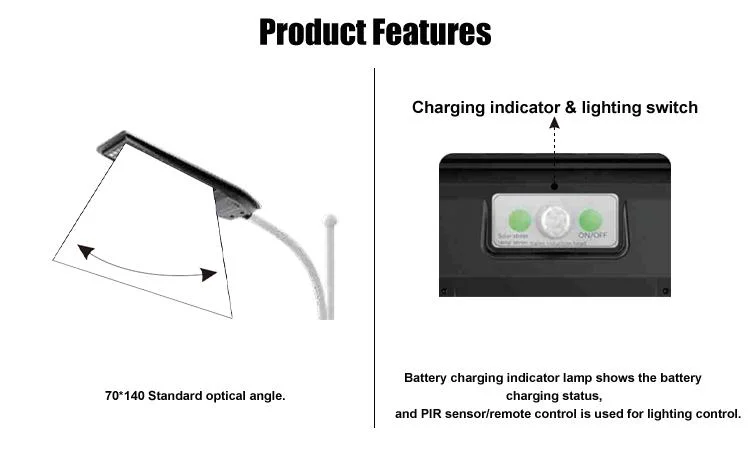 OEM/ Wholesale All-in-One Integrated Street Light Solar Power LED Outdoor Lighting 50W 100W 150W 200W Street Light