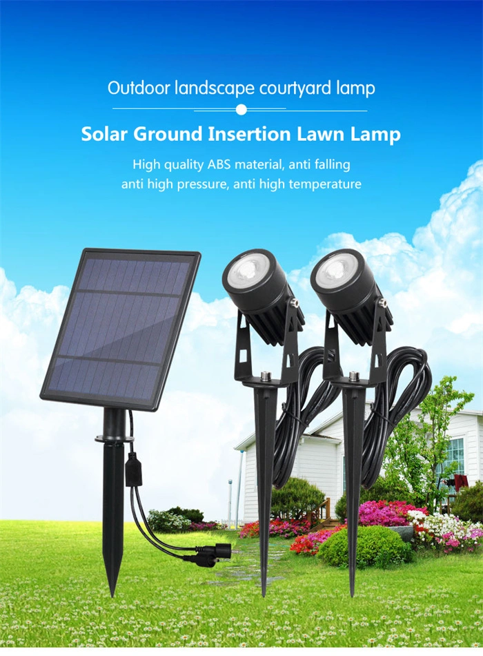 Solar Lights Solar Panel Outdoor Lighting Garden Tree Separately Light