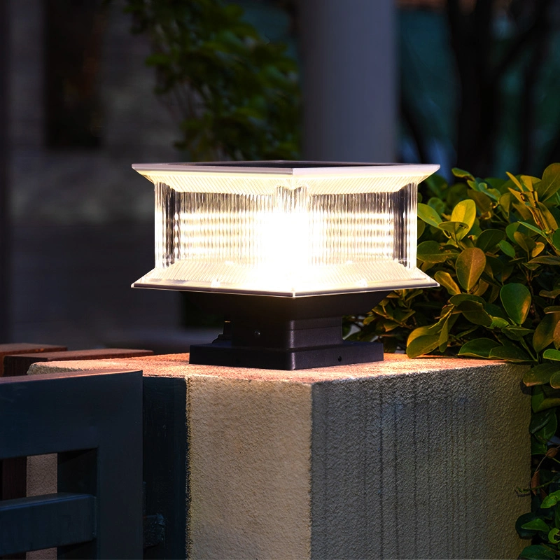 Solar Powered Sensor Lamp Waterproof Outdoor Solar LED Garden Yard Fence Patio Deck Porch Gate Pillar Light