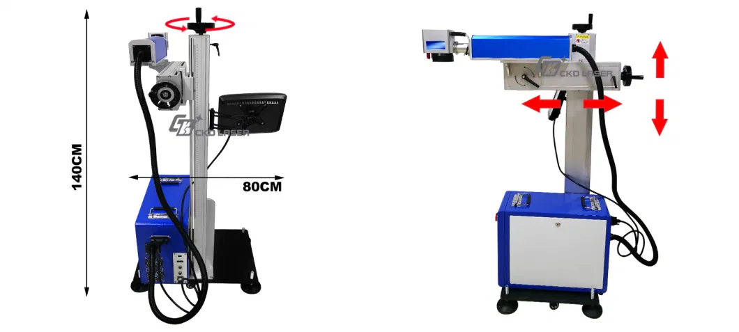 Flying Fiber Laser Marker for Cable Wires PE HDPE PVC Plastic Marking