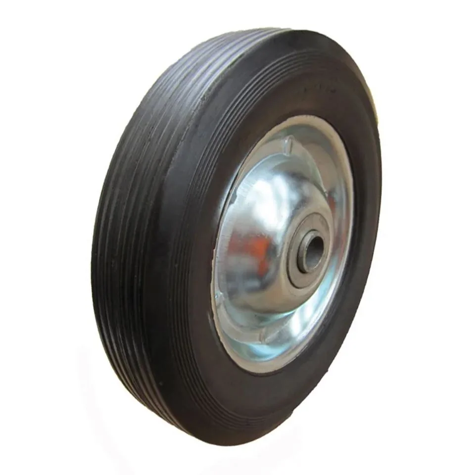 10 Inch Solid Wheel Flat Free Tires Tubeless Tyres with Plastic Rim 10X2 for Mechanical Vehicle