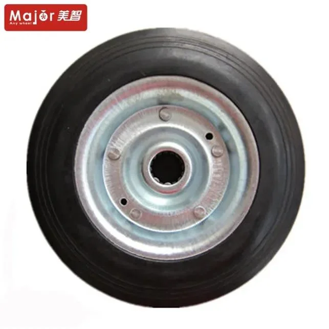 10 Inch Solid Wheel Flat Free Tires Tubeless Tyres with Plastic Rim 10X2 for Mechanical Vehicle