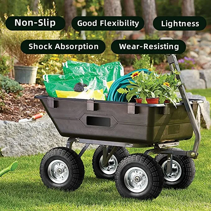 PU Foam Flat Free Trolley Wheelbarrow Wheel