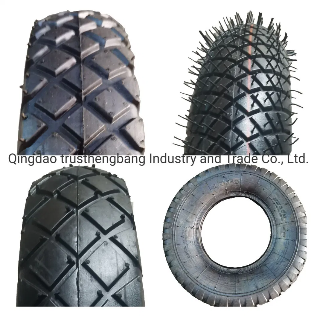 3.50-8 4.80/4.00-8 Wheelbarrow Rubber Tire Used for Wheelbarrows