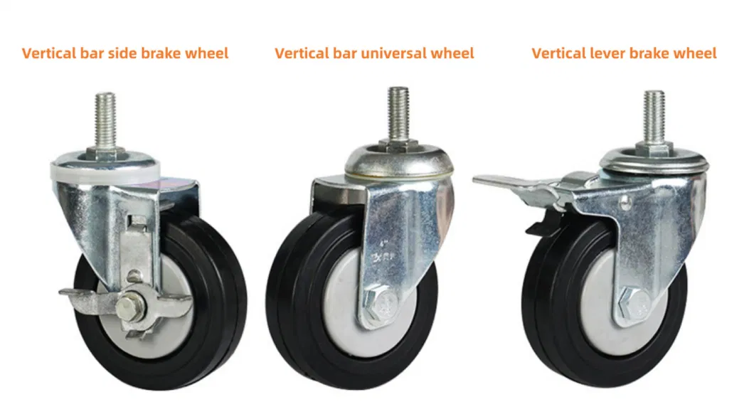 Wholesale Rigid Forged Steel Casters, PU Cast Iron Wheels