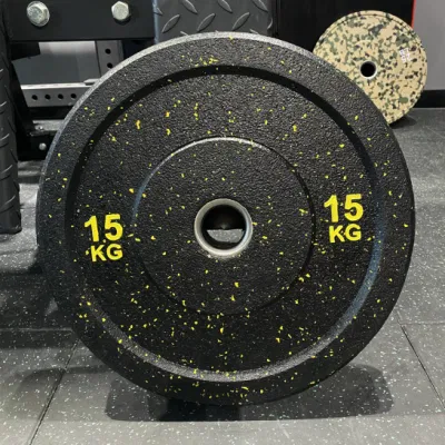  Factory Wholesale Cheap Price Custom Weight Bumper Plates with Colored EPDM Crumb Dots