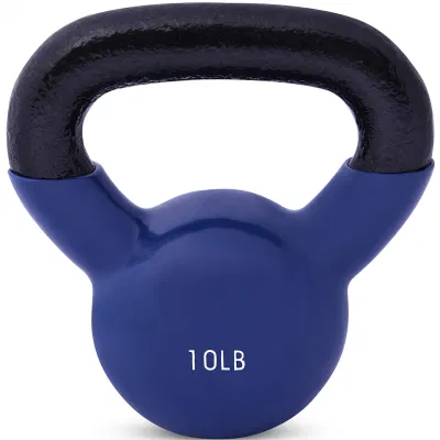  Wholesale Gym Equipment Vinyl Coated Pesas Rusas Building Color Vinyl Dipping Kettlebell