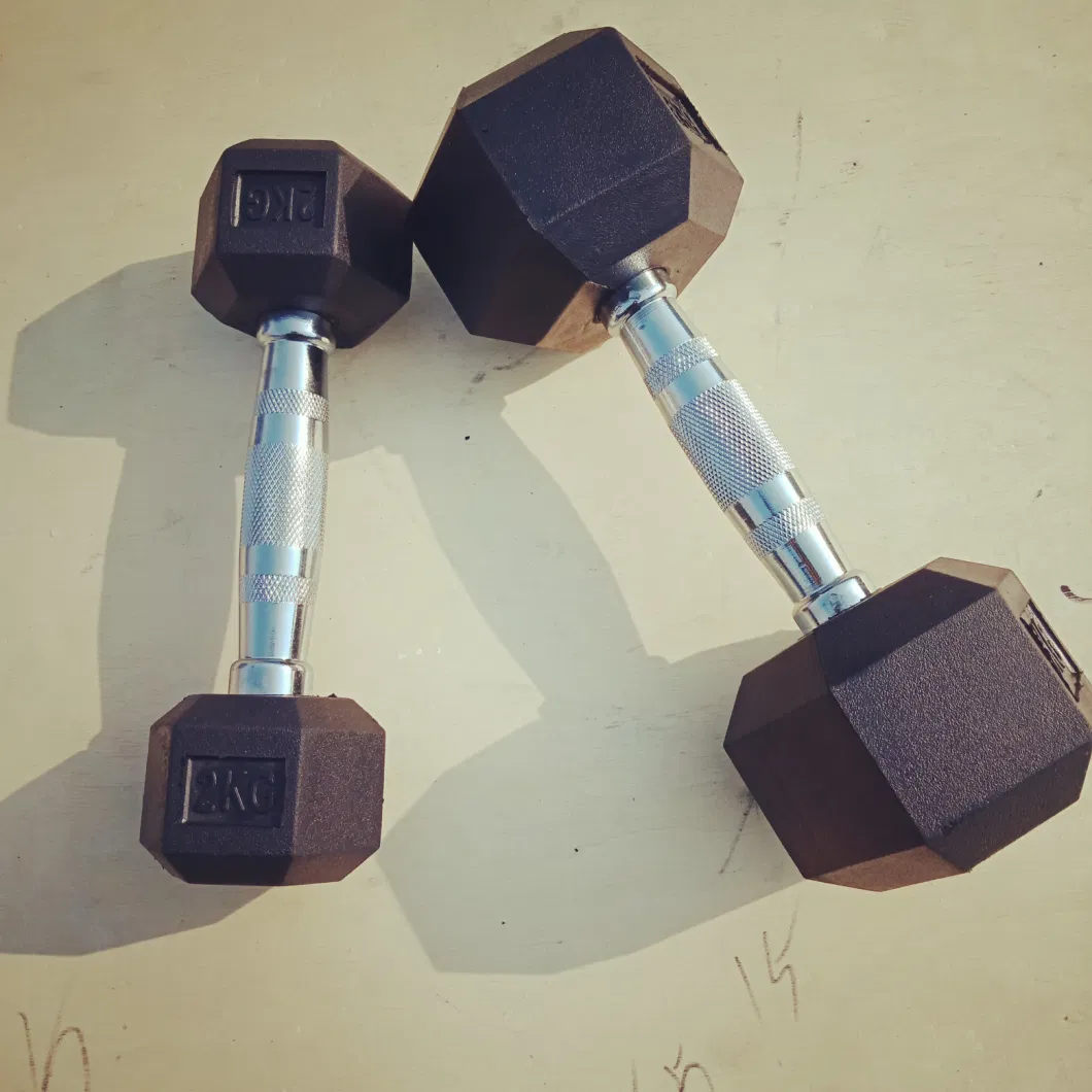 Gym Black Hex Dumbbell in Weight Lifting