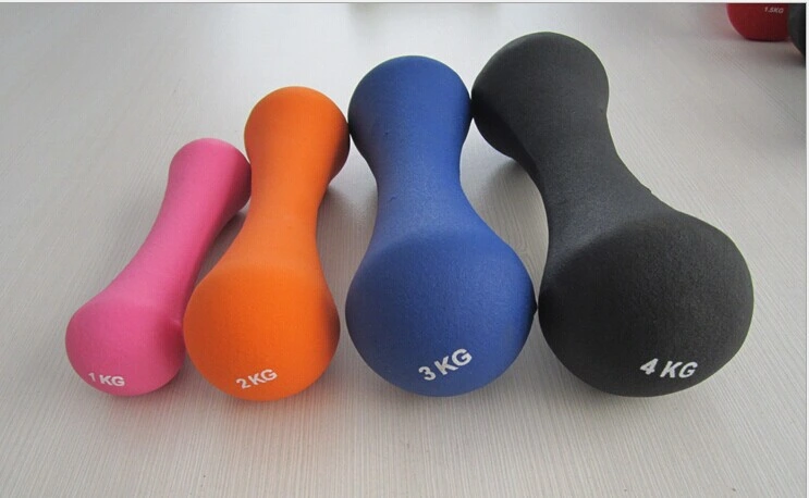 Hex Colorful Vinyl Coating Cast Iron Dumbbells