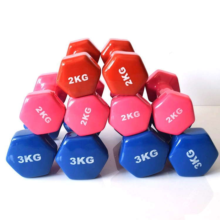 Gym Weightlifting Vinyl Hex Dumbbell Lady Dumbbell