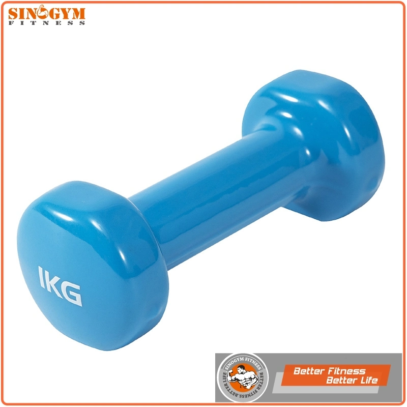 Color Vinyl Dipping Straight Handle Dumbbell