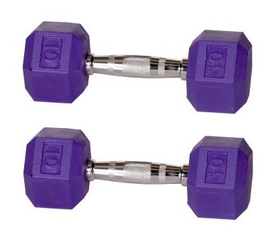 Good Quality Color Rubber Hex Dumbbell