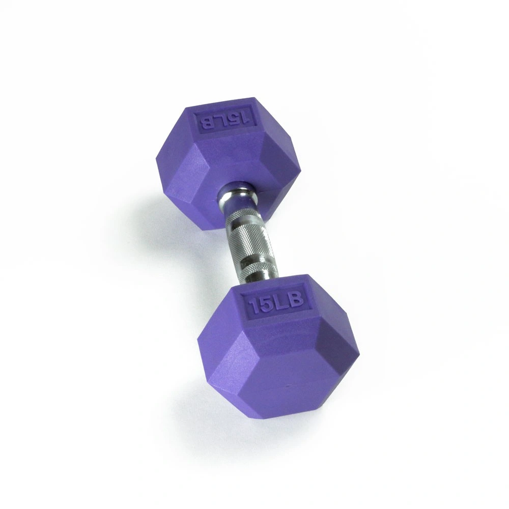 Good Quality Color Rubber Hex Dumbbell