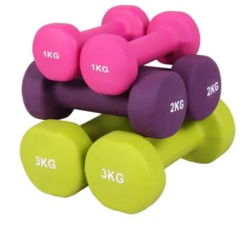 Wholesale Newest Fitness Equipment Hex Vinyl Dipped Dumbbell