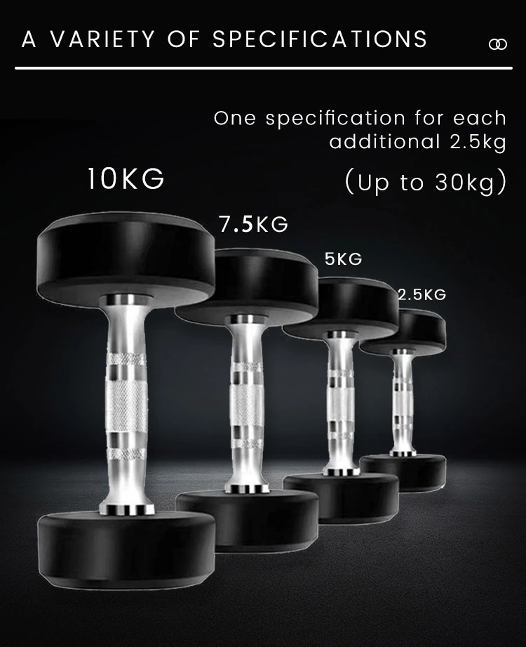 Hot Selling Strength Gym Equipment Dumbbell 2.5-80kg Best Round Dumbbells