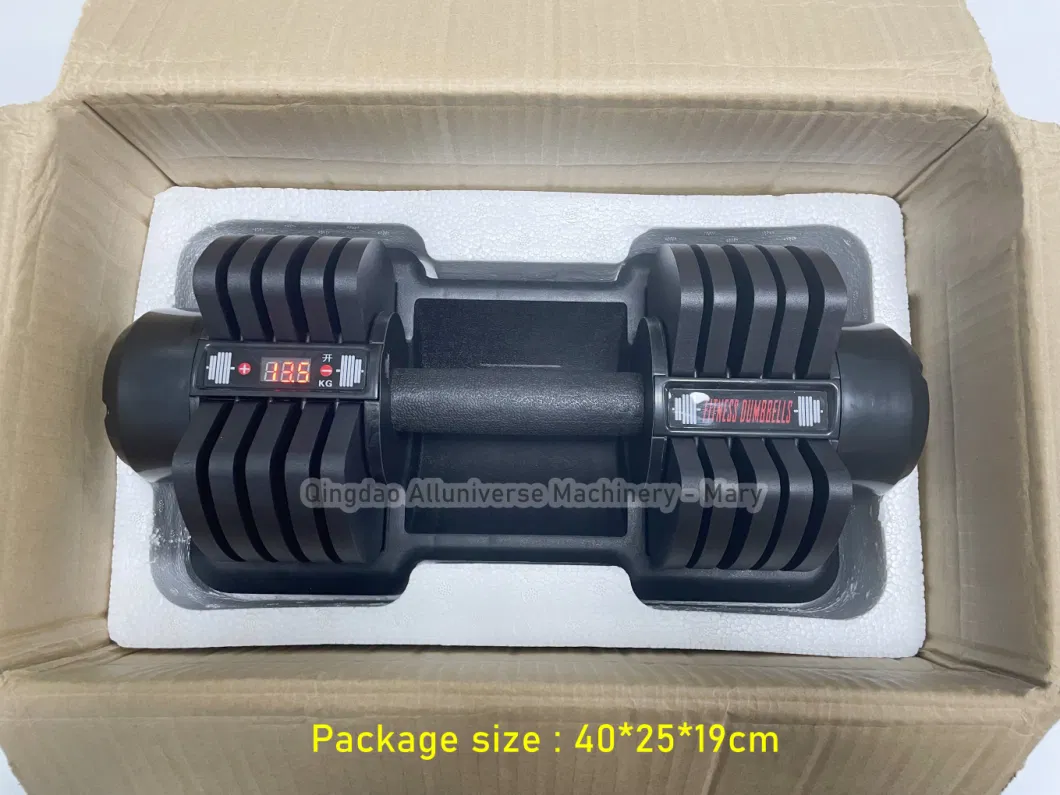 Fitness Room Adjustable Cast Iron Weights Dumbbell with Storage Box