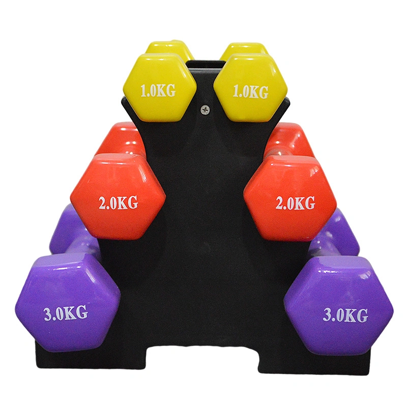 Gym Weightlifting Vinyl Hex Dumbbell Lady Dumbbell