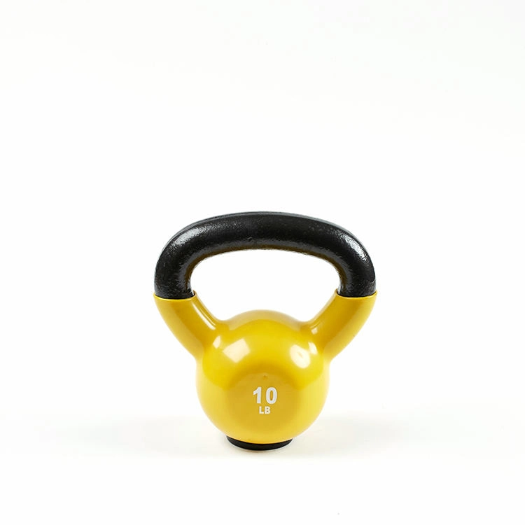 Custom Durable Colored Cast Iron Vinyl Coated Kettle Bell